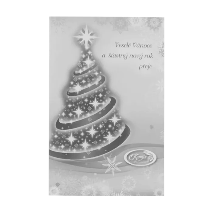 KAMILA CHOCOLATES Čokoláda vánoční tabulková hořká zlatá 70g